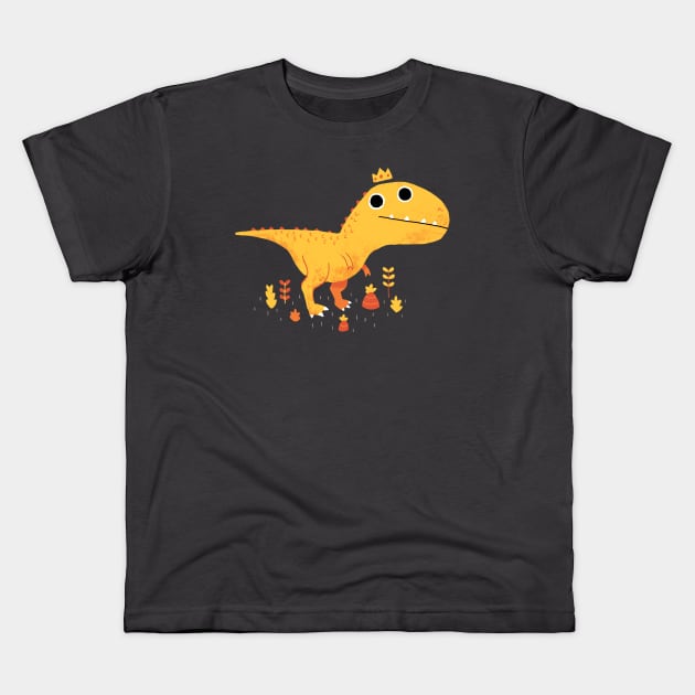 Tyrant Lizard King Kids T-Shirt by DinoMike